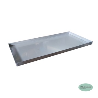 CMS  กระบะซีฟู้ด stainless steel tray ถาดสเตนเลส ขอบตรง ขนาด 60*120ซม. ขอบสูง 5 ซม.