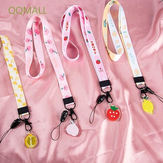 Qqmall สายคล้องโทรศัพท์มือถือลายการ์ตูนอะโวคาโดน่ารักสําหรับผู้หญิงและผู้ชาย