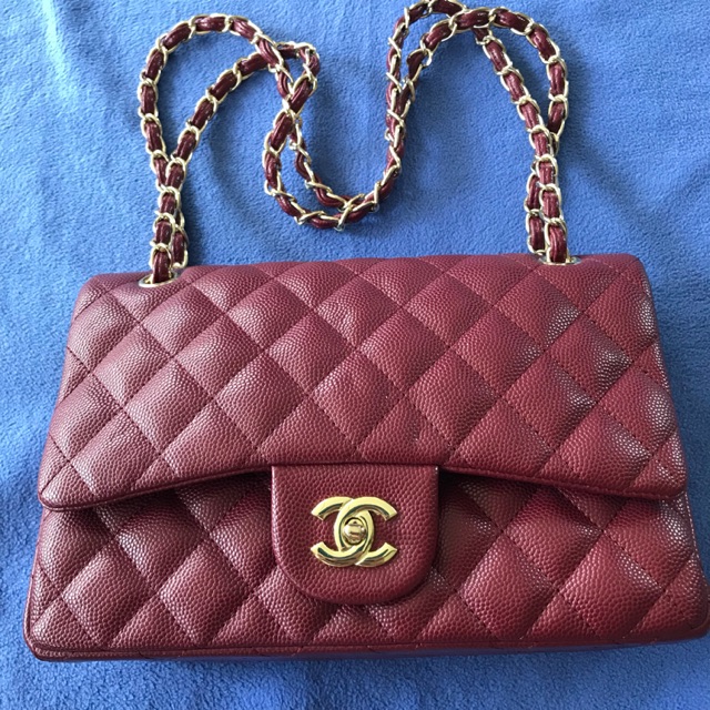 กระเป๋า Chanel classic 10” อะหลั่ยทอง งานหนังแท้