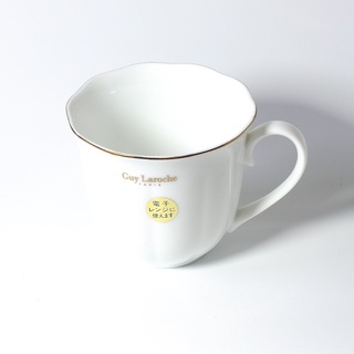 แก้ว Guy Laroche Paris cup ของแท้ ใหม่ขอบทองครบ