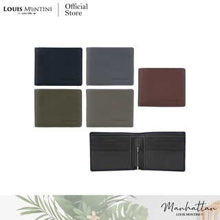 ราคาLouis Montini (Minimal Style) กระเป๋าสตางค์หนังวัวแท้ กระเป๋าผู้ชายหนังแท้ MEN’s WALLET TTM095