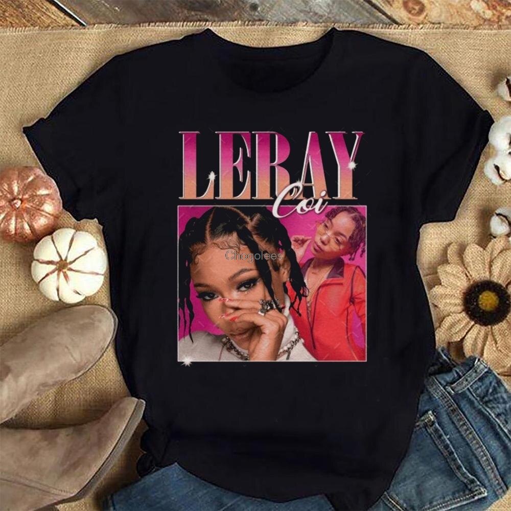 Coi Leray RnB Rap Hip Hop 90s Retro Vintage T เสื้อสําหรับชายผ้าฝ้าย 100% o-คอ xs-3xl