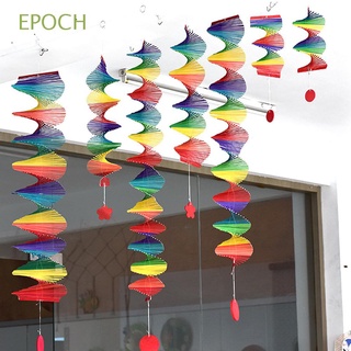 Epoch กระดิ่งลมไม้สีรุ้ง Diy สําหรับแขวนตกแต่งบ้านสวน