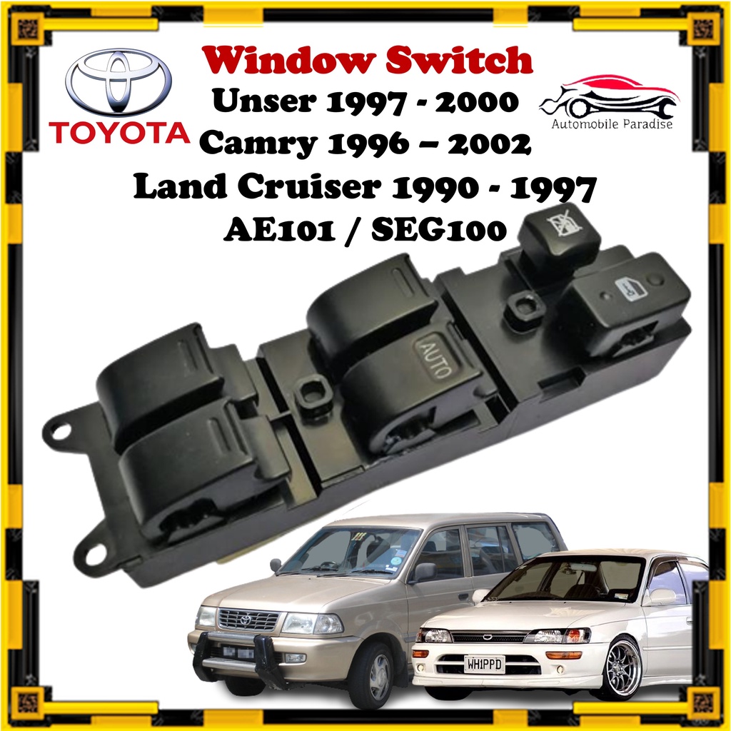 สวิตช์หน้าต่างรถยนต์ สําหรับ Toyota Unser 1997-2000 AE101 SEG100 Camry Land Cruiser Prado 70 80
