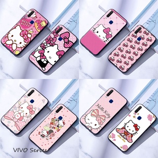 Vivo Y11 Y12 Y17 Y19 Y30 Y50 Y15 2020 เคสมือถือแบบซิลิโคน สำหรับ Hello Kitty