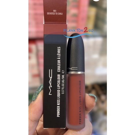 MAC Liquid Lip Color Powder Kiss 5ml ลิควิดลิปสติกเนื้อสัมผัสไร้น้ำหนัก
