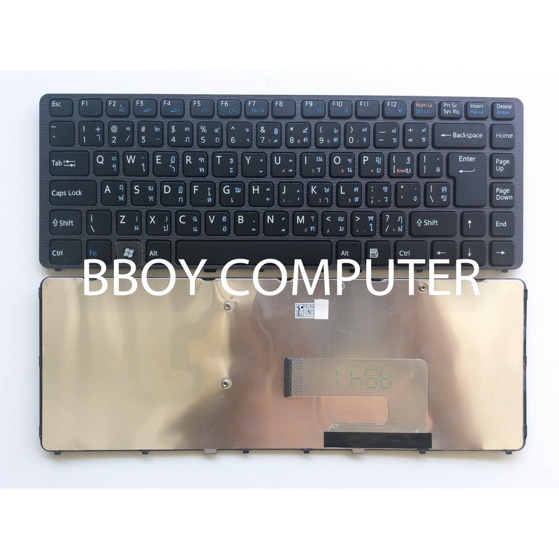 SONY Keyboard คีย์บอร์ด SONY Vaio VGN-NW PCG-7181M PCG-7186M (สีดำ)
