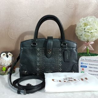 Coach 55634 Mercer satchel 24 with bandana rivets