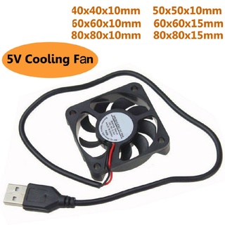 DC 5V USB Brushless Sleeve Bearing Fen Computer PC Silent Cooler Cooling Fan