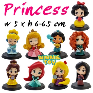 โมเดล  figure model princess Disney ดีสนีย์ ยกชุด 9 ตัว