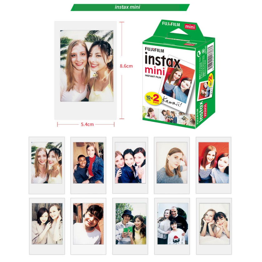 🔥NewLot🔥พร้อมส่ง!! ฟิล์มinstax20ใบ Fujifilm Instax Mini Film  🎞