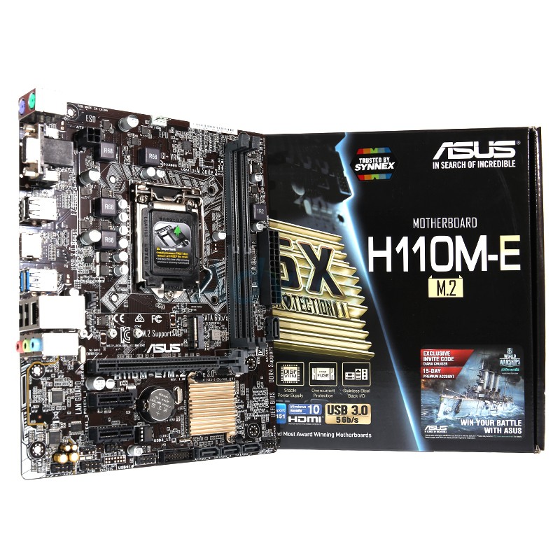 (1151) ASUS H110M-E/M.2 มือสอง