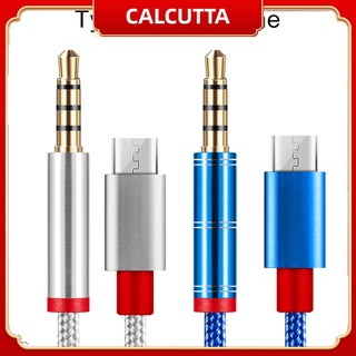 สายเคเบิลอะแดปเตอร์เสียง AUX Type ถึง C ตัวผู้ เป็น 3.5 มม. ยาว 1 ม. สําหรับลําโพงรถยนต์ Samsung