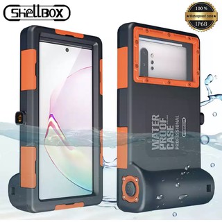 พร้อมส่งจากไทย เคสกันน้ำ SHELLBOX Waterproof Diving Case 49ft Underwater Camera Cover for ios andriod กันน้ำได้15เมตร