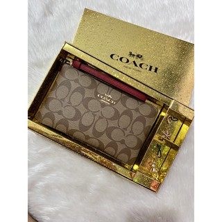 coach คล้องแขน Box Set 1zipL +ตุ้งติ้ง 💋2490.-ส่งฟรี