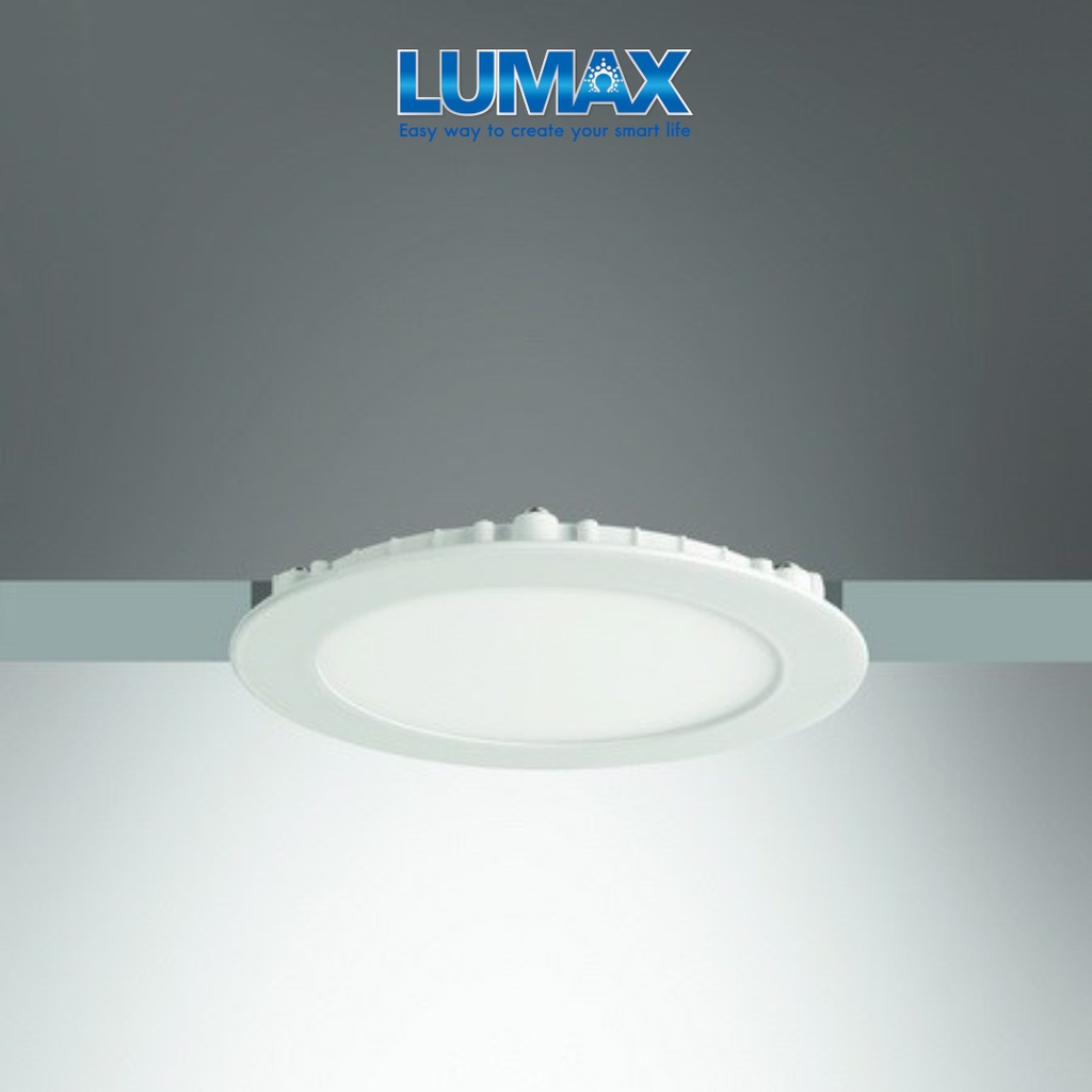 LUMAX ชุดโคมดาวน์ไลท์ กลม  LED PANEL 9 วัตต์ รุ่น RPL130 มีแสงให้เลือก 3 แสง Warm White, Cool Light,