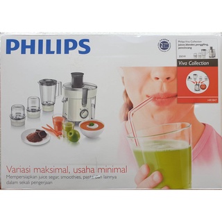 Philips เครื่องสกัดน้ำผลไม้ เครื่องปั่น บด และบดสับ Viva Collection HR1847