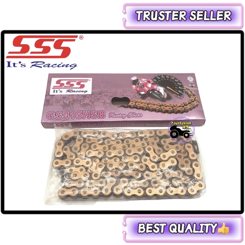 GS415HSB SSS CHAIN 415 - 122L / 132L GOLD CHAIN SSS