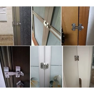สลักประตู กลอนสแตนเลส กลอนล็อคสเตนเลส ล็อคประตูบานเลื่อน สำหรับห้องลองชุด ห้องน้ำ กลอนสับประตู