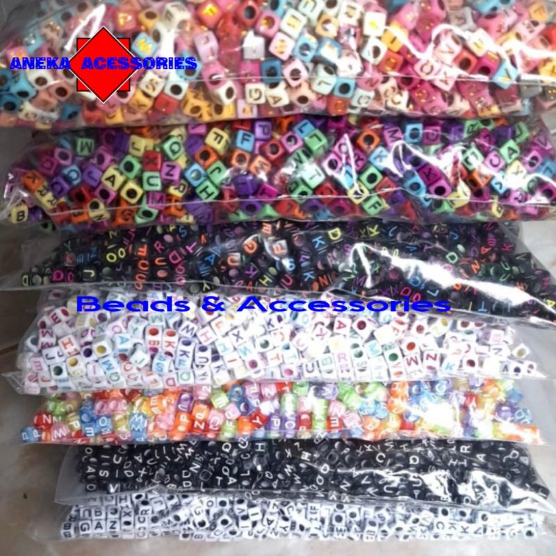 1PON ALPHABET LETTER BEADS