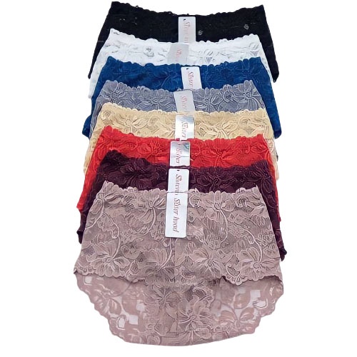 Sister hood  กางเกงในลูกไม้เอวสูง   ลูกไม้นิ่ม ใส่สบาย ระบายอากาศได้ดี งานฟรีไซส์