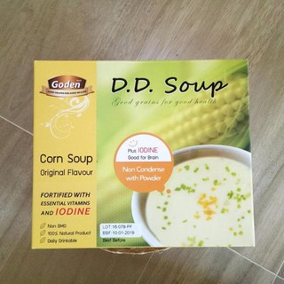 Godent D.D Soup Corn Soup Flavour Fortified with essntial vitamins and iodine 4 sachets x 30 g.