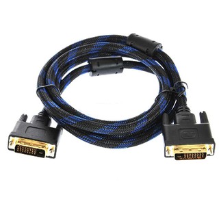 สาย DVI24+1 ยาว 1.5เมตร (สายถักแดงดำ) สินค้ามาใหม่เป็นสีแดงครับ