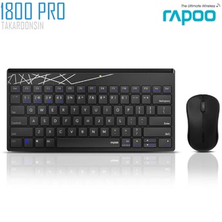 ชุดคีย์บอร์ดและเมาส์ RAPOO Wireless Optical X1800Pro