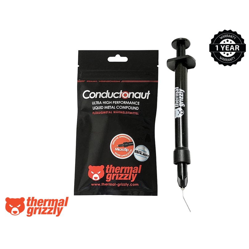 Thermal Grizzly Conductonaut Liquid Metal 5g จาระบีความร้อน Paste Compound (5 กรัม) TG-C-005-R