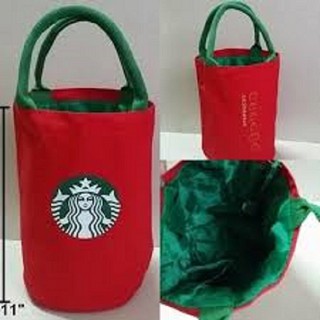 กระเป๋าผ้า กระเป๋าถือ Starbucks ลดโลกร้อน ผลิตจากผ้า Canvas เนื้อผ้าหนา ดีไซน์สวย  ทรงสวย ใส่สินค้าได้เยอะ