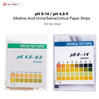 TF▶ 100Pcs Ph Test Strips ph 4.5-9.0 Alkaline Acid Urine Saliva Litmus Paper Sticks