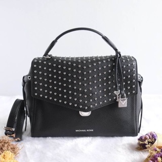 Michael kors bristol medium satchel งานชอปสวยหรูมาก มีถุงผ้าค่ะ จัดเลย!