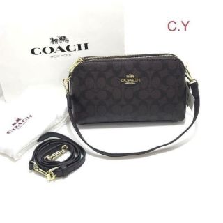 กระเป๋าสะพาย COACH สองซิป ขนาด 10 นิ้ว