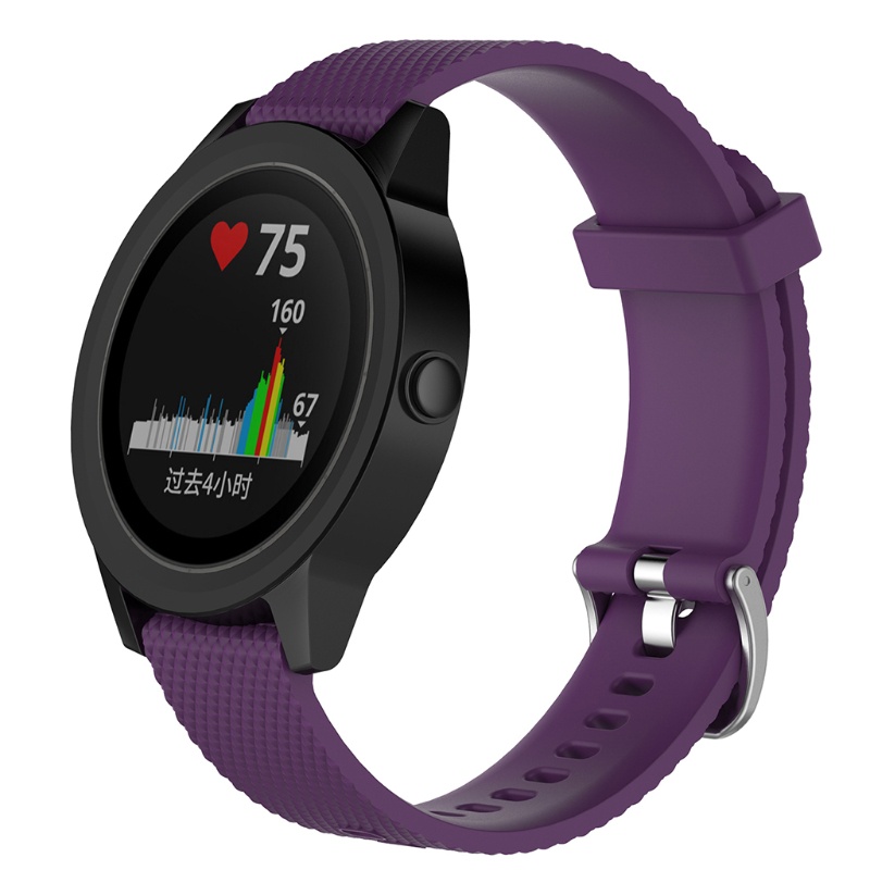 Hsv สายนาฬิกาข้อมือซิลิโคน แบบเปลี่ยน สําหรับ Garmin Vivoactive 3 Vivomove Vivomove Hr
#8