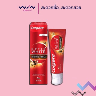 Colgate คอลเกต ยาสีฟัน ออฟติคไวท์ โวลคานิคมิเนอรัล 100กรัม