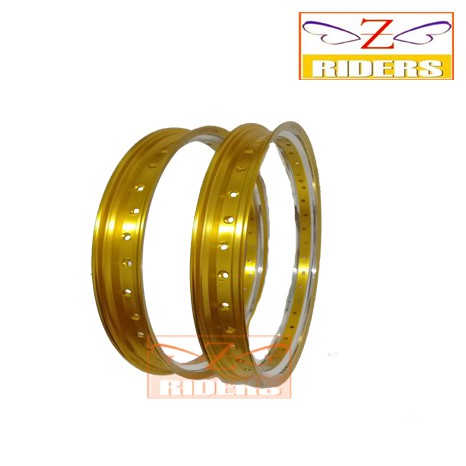 วงล้อ AKRONT SPAIN 1.40-17 สีทองสลับสีเงิน (สินค้าจำหน่ายเป็นคู่)