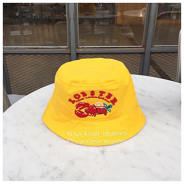 ✨✨ KLOSET GIFT SHOP SALE หมวก bucket lobster💛❤️🧡💙