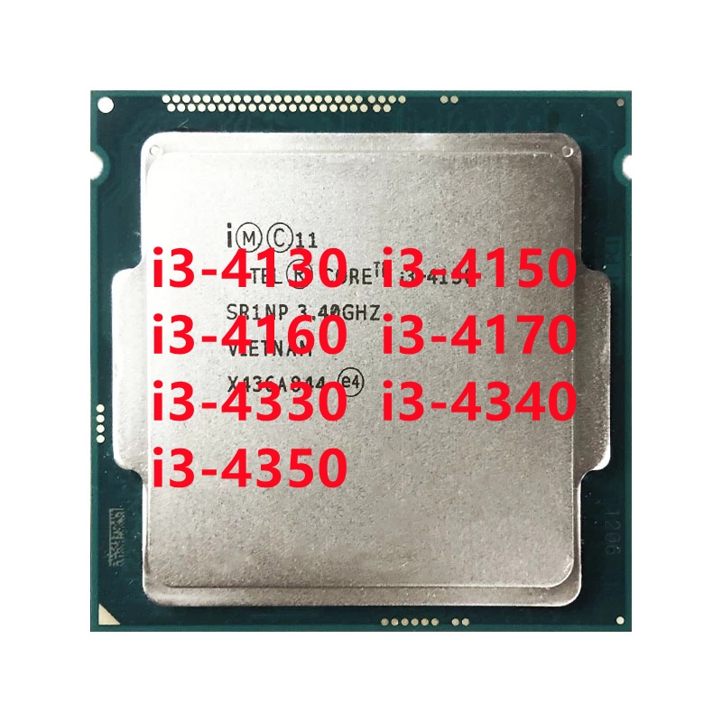 หน่วยประมวลผล CPU แกนคู่ i3-4130 i3-4150 i3-4160 i3-4170 i3-4330 i3-4340 i3-4350 LGA 1150