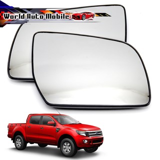 เนื้อเลนส์กระจก เลนส์กระจกมองข้าง ข้าง ขวา+ซ้าย ใส่ Ford Ranger Mazda Bt-50 Pro 2012 - 2019