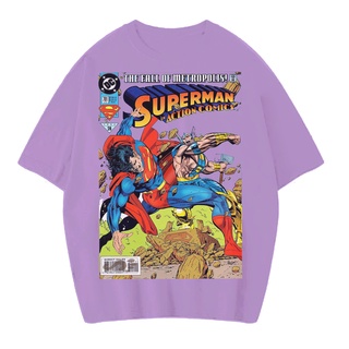 เสื้อยืด ลาย Marvel SUPERMAN IN ACTION VINTAGE (LILAC)