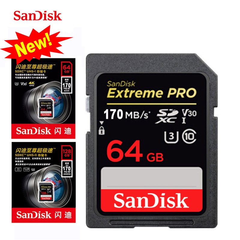 Extreme Pro Memory Card SD Card 128GB 64GB 512GB 256GB speed  up to 95MB/s memory sd card 32GB Class10 U3 4K For Camera