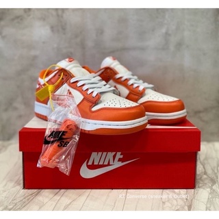 🚩 [เข้าใหม่] รองเท้า Dunk Low Orange Paisley สีส้ม รองเท้าผ้าใบผู้หญิงและชาย รองเท้าลำลอง สินค้าพร้อมกล่องใบเสร็จ