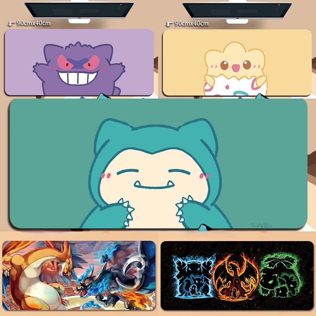 psyduck Pokémon Mouse Pad Eevee Anime Gengar Computer Pad Togepi New Pikachu Ditto Personality Munch