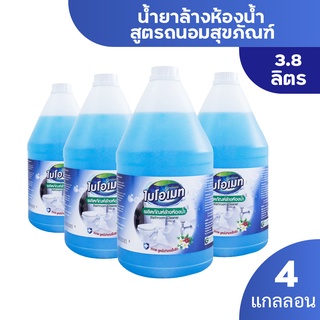 [โปรยกลัง] น้ำยาล้างห้องน้ำ 3.8ลิตร x4 ไม่แสบจมูก ถนอมสุขภัณฑ์ ไม่กัดยาแนว ไบโอเมท