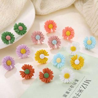 Korean Summer Fresh Cute Small Flower Daisy Stud Earrings for Women Jewelry Sweet Candy Girl Gift Fashion Korean Earrings Brincos