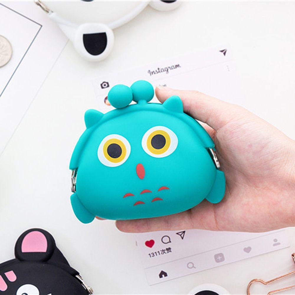 Baihee มินิน่ารักกระเป๋าสตางค์สาย USB กระเป๋าสุนัข Panda Key กระเป๋าแมวหมูหมี