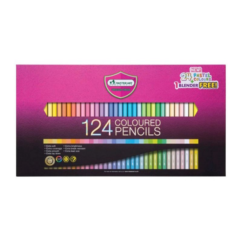 Master Art มาสเตอร์อาร์ต ดินสอสีไม้ รุ่น 124 สี