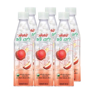 เซ็ปเป้ อโลเวร่า ดริ้งค์ น้ำว่านหางจระเข้ กลิ่นแอปเปิ้ล 360 มล. แพ็ค 6 ขวด Sappe Aloe Vera With Apple 365 ml x 6