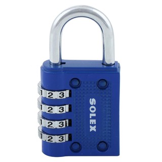 กุญแจรหัส SOLEX C 44 40 MM สีนํ้าเงินCOMBINATION PADLOCK SOLEX C44 40MM BLUE