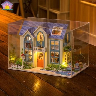 [พร้อมส่ง] บ้านตุ๊กตาdiy Victoria Cottage มีฝาครอบกันฝุ่น